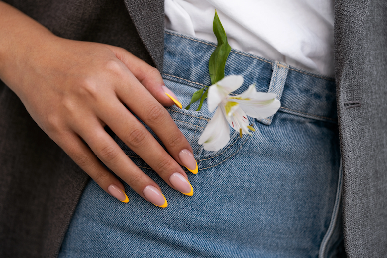 Custom French Tip Nails